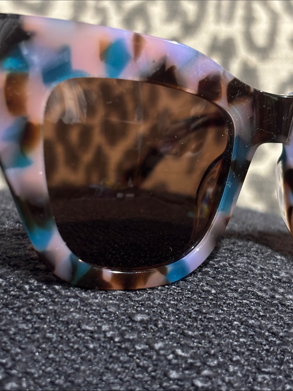 I-SEA X Free People Decker sunnies in unicorn multicolored cat eye frame - Picture 6 of 11